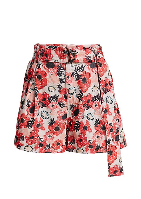 Floral D-Ring Shorts