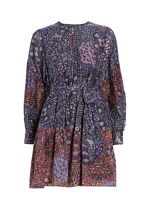 Chic Cotton-Silk Mini Dress